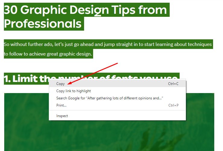 30 Graphic Design Tips