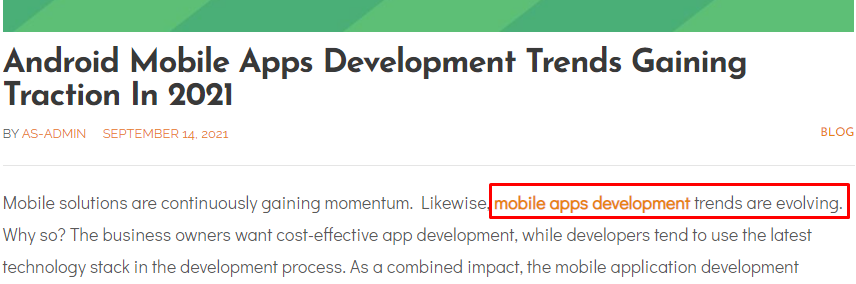 Andriod App development